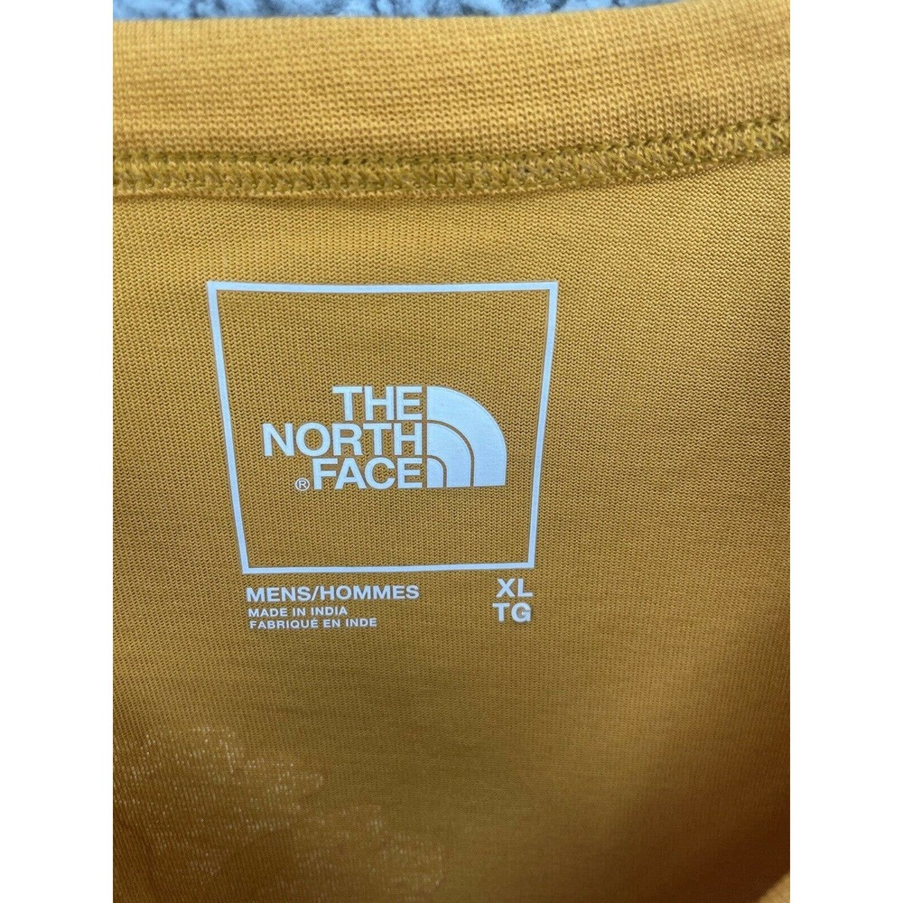 NWOT The North Face XLarge Logo Floral Orange Knit T Shirt Standard Fit - Picture 5 of 6